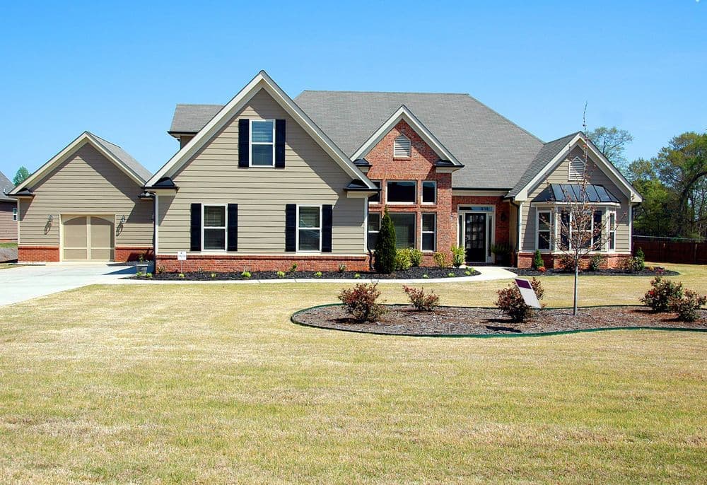 House exterior with a fresh grey paint finish